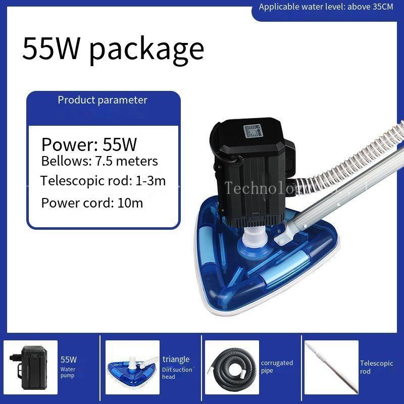 Бассейн, пруд для рыбы загрязнение машина фильтрующее устройство всасывание экскрементов очиститель бассейна для подводного вакуумного насоса Семейные расходы Треугольник