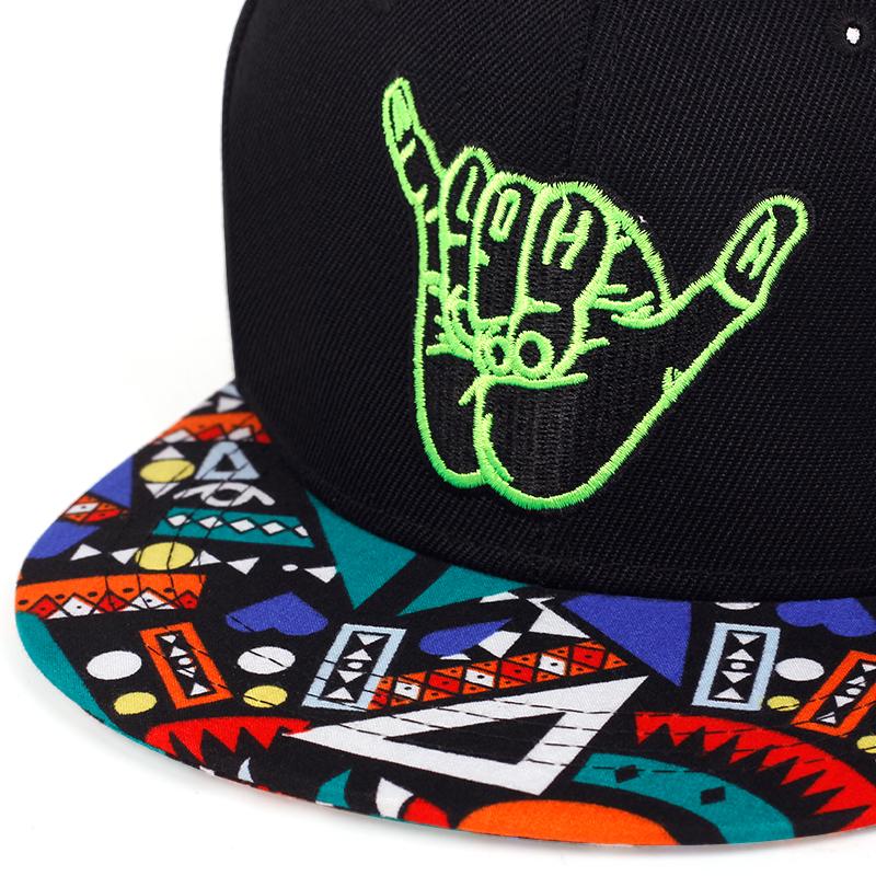 Бейсболки с вышивкой на пальцах, черные поворотные кепки, кружевные кепки с прямыми полями, уличные шляпы в стиле хип-хоп, шляпы Snapback