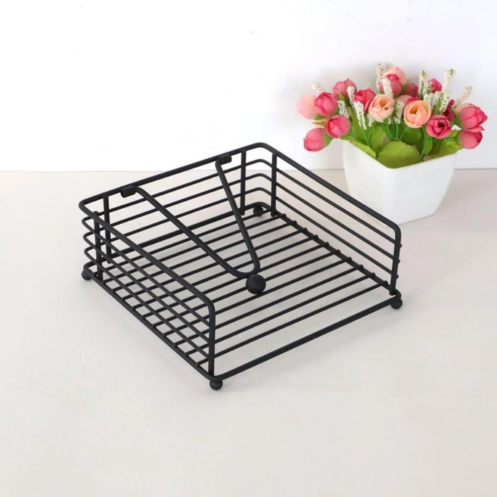 Утяжеленный держатель для салфеток для рук Квадратный дизайн Плоский диспенсер для салфеток Органайзер для бумажных салфеток Дом Кухня