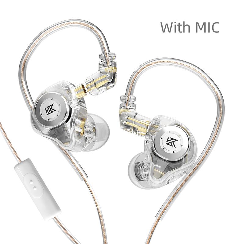 KZ EDX Pro Wired Earphones In Ear Metal HIFI Bass Earbuds Headphones With Microphone Sport Noise Cancelling Monitor Headset