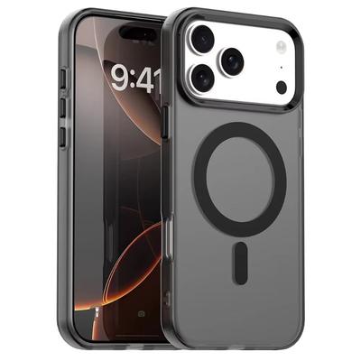 Роскошный противоударный прозрачный чехол-броня для телефона для IPhone 17 Pro Max Air с магнитной беспроводной зарядкой, твердая матовая поликарбонатная защитная крышка