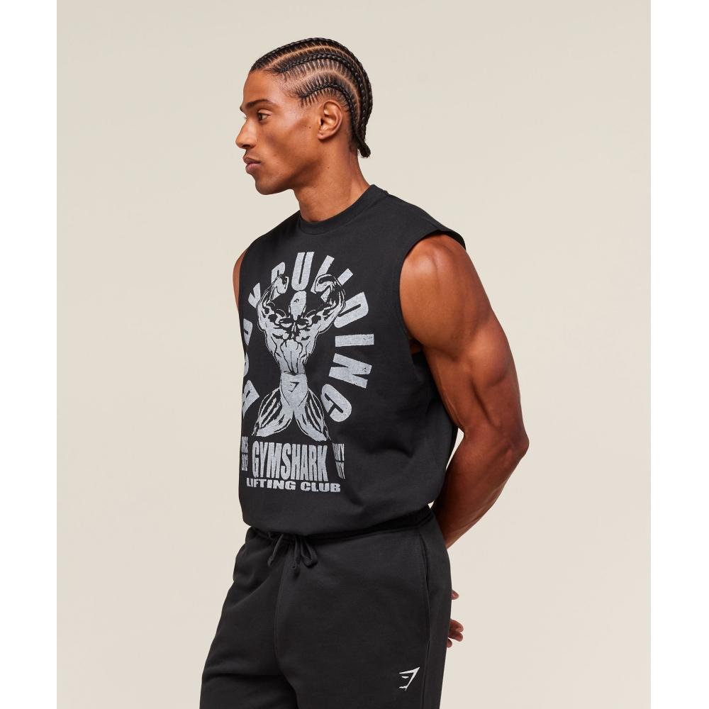 Gymshark Танк Lifting Club Flex черный A2b9i Bb2j