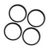 ACROPIX Hub Center Ring 73.1-66.6 Mm Silver Tone 4pcs