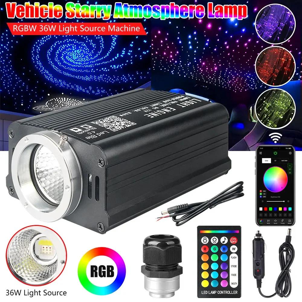36W RGBW Starry Sky Car Star Ceiling Light RGBW Car Starry Sky Fiber Optic Light Led Star Roof Interior Atmosphere Home Decor