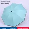 Женский складной зонт с защитой от ультрафиолета - защита от солнца и дождя с возможностью нанесения индивидуального логотипа