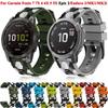 Силиконовый ремешок 22 мм 26 мм для Garmin Fenix ​​7 7X Forerunner 935 945 S60 Fenix ​​5 5X Plus 6X Pro, аксессуары для ремешка для часов
