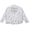 Vans Vintage Style Snake Year Zodiac Button-Up Shirt Jacket Men Shirts Blue White VN000R5KF48