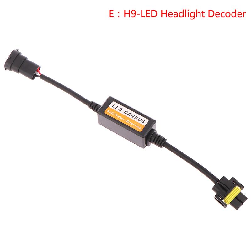 Светодиодный декодер Canbus для автомобильных фар, безошибочный резистор H1 H3 H4 H7 H9 H11, адаптер, подавитель предупреждений