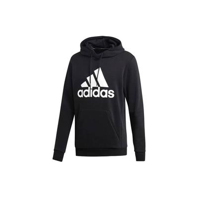 adidas Толстовка с капюшоном и шнурком с логотипом. Мужские толстовки черного цвета GH6663.