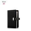 Refillable Card Organizer Ring Binder Leather Loose Leaf Daily Planner File Folder Notepad Notebook