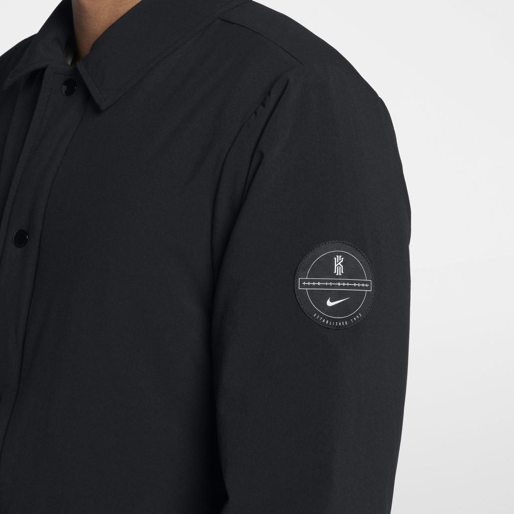 Nike Logo Printed Polo Jacket Men Jacket Black 890654-010