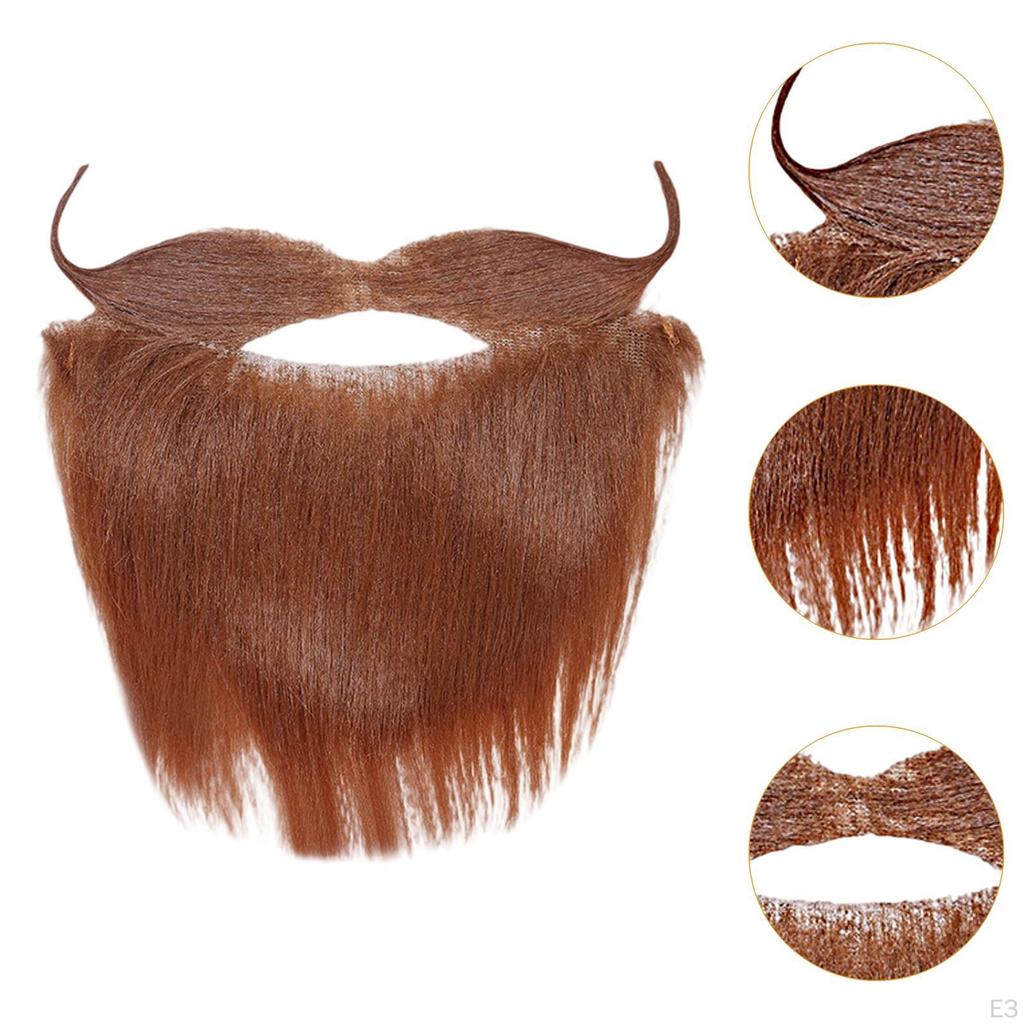 Facial Hair Funny Costume Fake Mustache for Halloween Festival Props Holiday Men