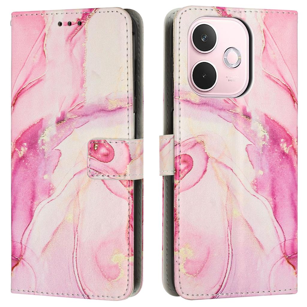 Для Oppo A5 Pro 4G (Глобальный)/5G (Глобальный)/A5 Energy 5G (Китай) Подставка Чехол Мраморный узор PU кожа Кошелек Чехол для телефона