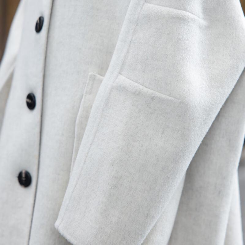 MOCARNA Women's Elegant Long Wool Blend Coat