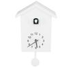 Bird House Wall Clock Bird Voice Call Nordic Style Bird House Pendulum Wall Hanging Clock for Office Bedroom Living Room