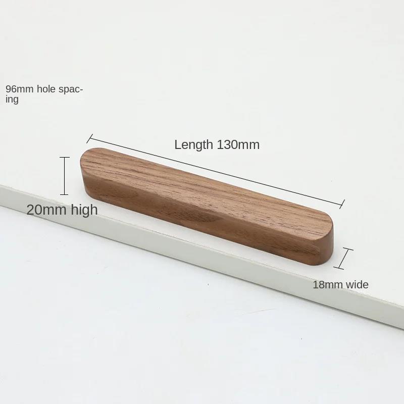Cabinet Door Wooden Handle Cabinet Wardrobe Door Handle Bow Shaped Handle Beech Black Walnut Drawer Wooden