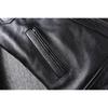 Chinese Size Removable Hooded Leather Jacket Men Genuine Cowhide Leather Coat Slim Biker Clothing Mens Coat Winter Veste Cuire Homme