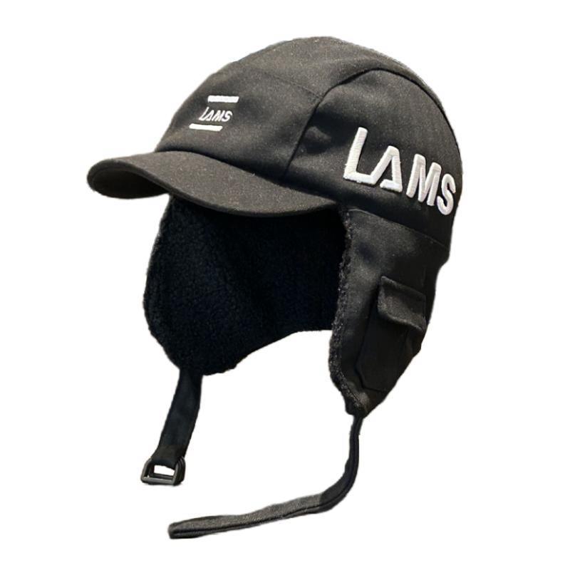 Шапка-ушанка с утиным язычком, унисекс, зимняя, бархатная, теплая, для улицы, ветрозащитная и морозостойкая