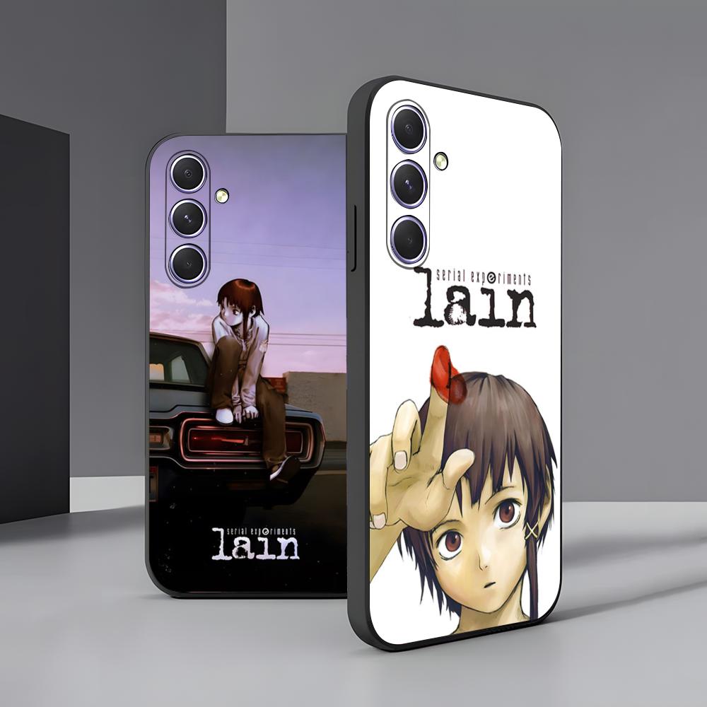 Чехол для телефона Serial Experiments L-Lain Для Samsung A56 A36 A26 A16 A15 A25 A35 A55 A14 A34 A24 A54 Черный Мягкий