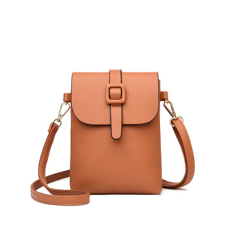 Spring and Summer Popular Women's Bags, New Simple and Fashionable Vertical Small Square Bags, Mobile Phone Bags, Women's Shoulder Messenger Bags