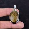 Кулон из бронзита, кулон из серебра 925 пробы, антикварное украшение, кулон с драгоценным камнем высшего качества, украшения ручной работы, подарки для женщин, эффектный кулон