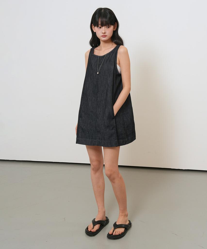 General Idea Minimal Twill Dress [Navy] / Gf2Lop515