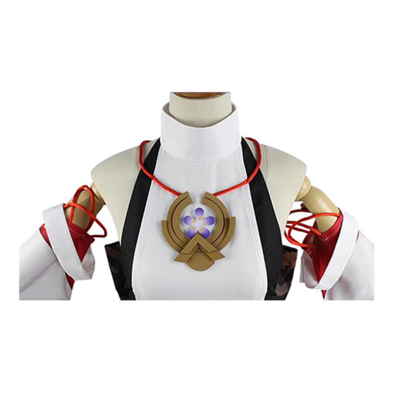   Костюм для косплея Yae Miko, аниме Guuji Yae, платье с париком, наряд для вечеринки, костюмы на Хэллоуин для женщин