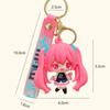 Cartoon Keychain Cute Girls School Bag Pendant Car Keyrings Creative Gift