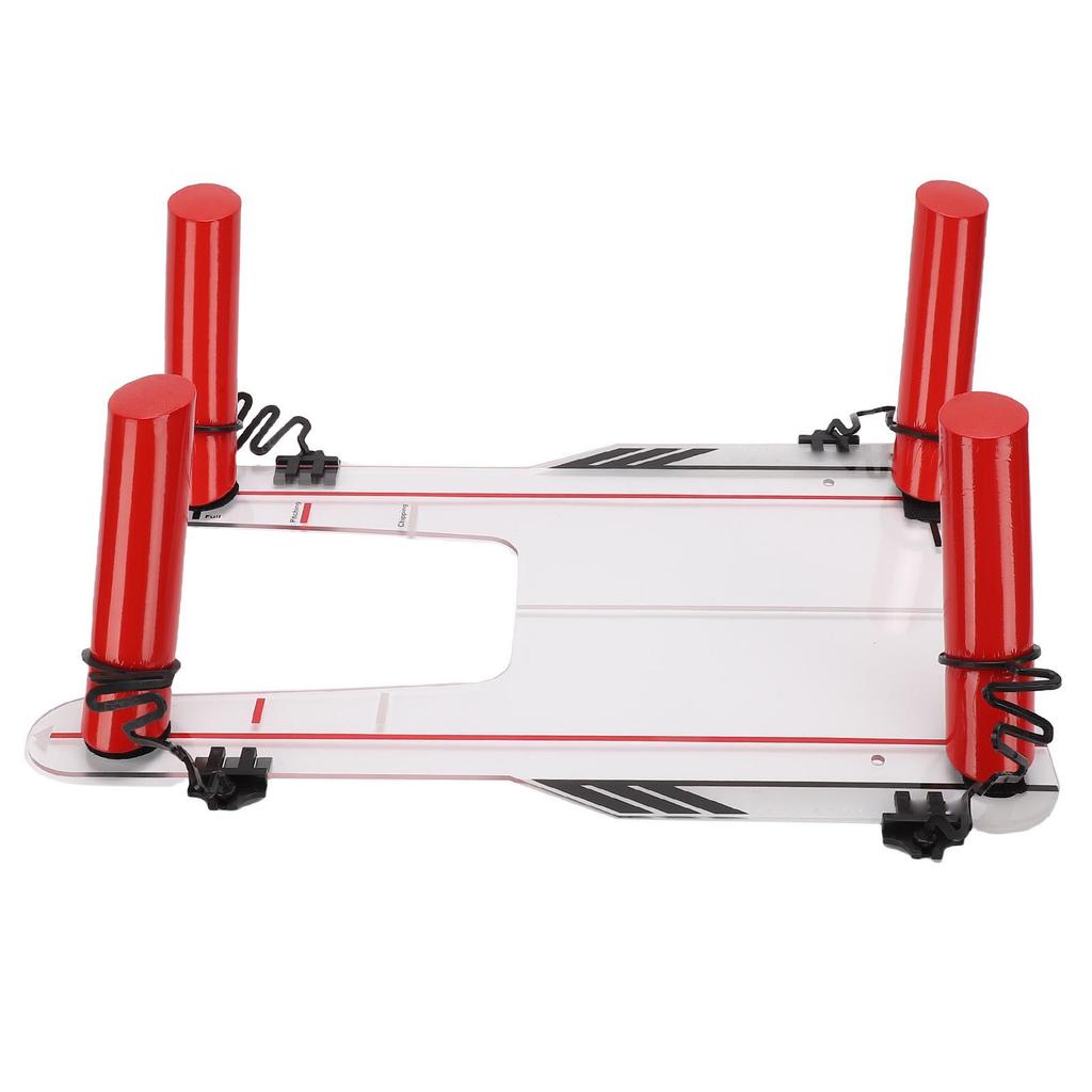 Club Swing Trainer Aiming Hitting Trainer Swing Training Mirror 4 Red Hook and Loop Fastener Directional Rods Acrylic
