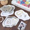 2/1PCS Jewelry Storage Tray Creative Cloud Shapes Plastic Trays Electroplated Jewelry Earrings Ring Display Plates Photo Props