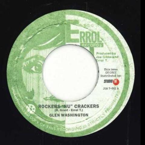 7-дюймовая пластинка ГЛЕН ВАШИНГТОН - Rockers "nu" Crackers / Rockers Ver JGM7001 Эррол Т 1976 Великобритания Регги, Ска и Даб