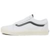 Old Skool White Black Leather Unisex Sneakers VN0007NTYB2