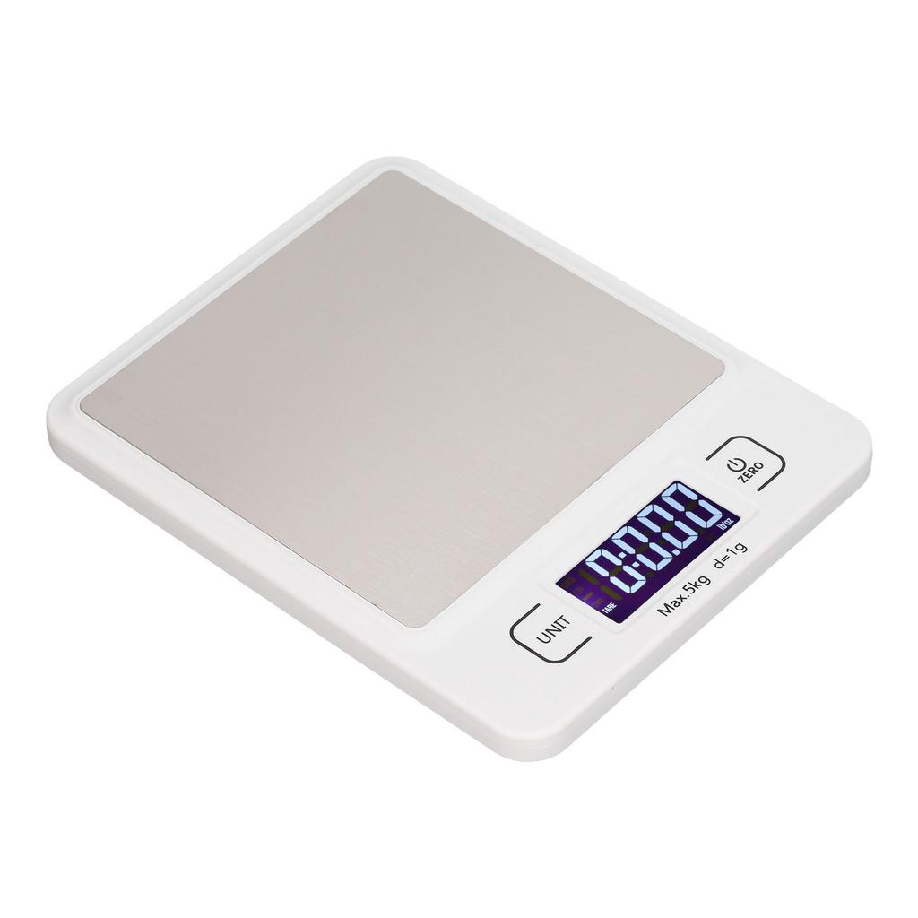 Food Scale 5kg Capacity 1g Accuracy Digital Display Measuring Tool for Kitchen Tea