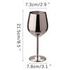 Stainless Steel Goblet Wine Glass Juice Drink Goblet Shatterproof Party Barware Large-Capacity Goblet Bar Accessories