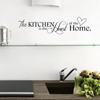 Kitchen Wall Decoration English Letters Kitchen Love Vinyl Wall Sticker Art Words Kitchen Background Stickers Home Decoration