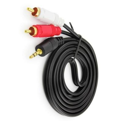 Аудио стерео кабель 3,5 мм на 2 RCA, Аудио кабель-адаптер 3,5 мм на 2 RCA (папа), Стерео аудио Y-разветвитель 2 RCA, AUX-шнур