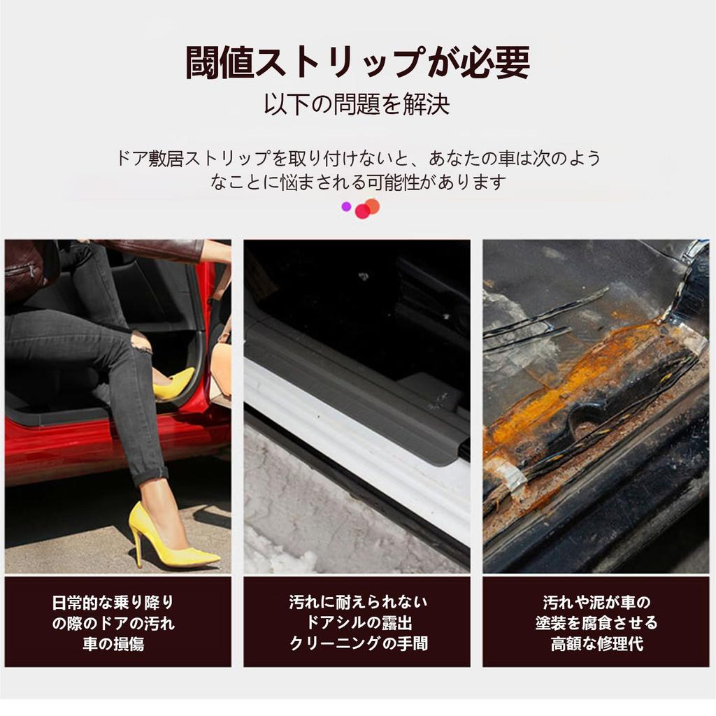 HARRIER Dedicated Side Step Guard, Scuff Plate, Carbon Tone + Gold Plating, Waterproof, Stain