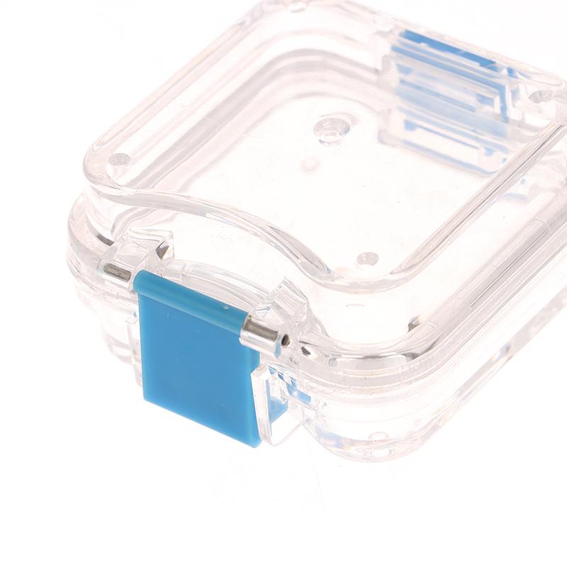 Коробка для хранения зубных протезов с пленкой, для зубных коронок и мостов, без слотов, пластиковая прозрачная коробка для зубов, стоматологическая мембранная коробка