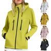 Женская свободная повседневная модная уличная однотонная ветрозащитная водонепроницаемая куртка