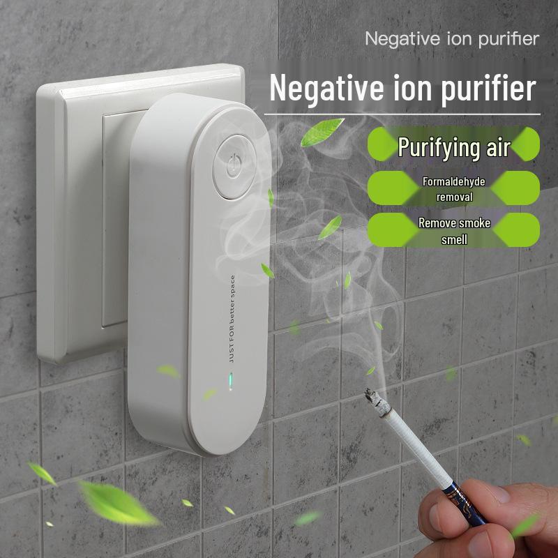 Mini Air Purifier: Deodorizes, Ionizes & Removes Formaldehyde, Odor, Smoke, Dust, Pet Smells for Home & Bedroom