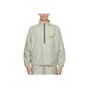 Fear of God Essentials Спортивная куртка с молнией до середины и логотипом на плече, унисекс, цвет шалфей, FOG-FW20-191