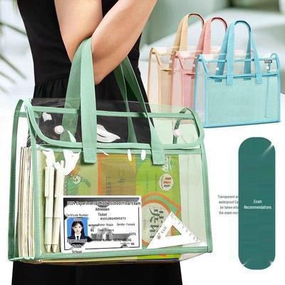 Папка А4 Утолщенная Прозрачная Водонепроницаемая Студенческая Сумка для Хранения Файлов и Книг