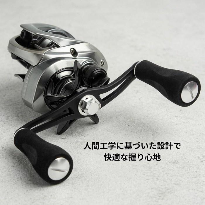 KindWave Reel Handle Shaft 100mm Total Length 110mm EVA Knob Aluminum Alloy Daiwa Abu Shimano Compatible Gunmetal