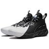 Li Ning BadFive 4 Амортизирующие износостойкие дышащие кроссовки для баскетбола средней высоты мужские Черно-белые ABFU015-5