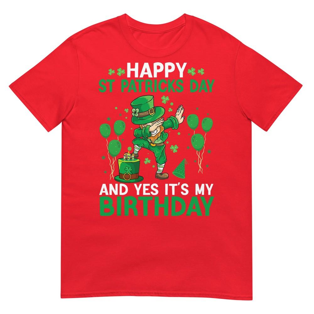 Birthday St Patricks Day Boys Dabbing Leprechaun Unisex Kids TShirt