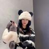 Cute Plush Panda Children Who Can Be Used As Bags, Winter Cycling To Keep Warm, Ear Protection, Versatile Ski Hat Tide