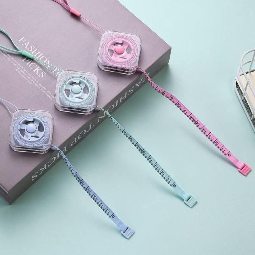 Mini Size Soft Tape Measure 2M Length Measuring Tape Portable Retractable Ruler Home Use