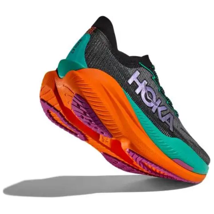 HOKA One One Mach X 2 Black Electric Aqua мужские кроссовки 1155119-BCQ