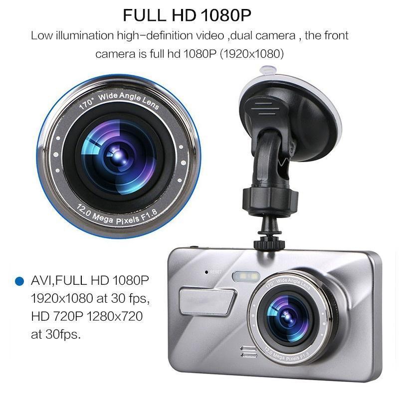 Новый двойной рекордер для вождения, автомобильный видеорегистратор Full HD 1080P с функцией ночного видения