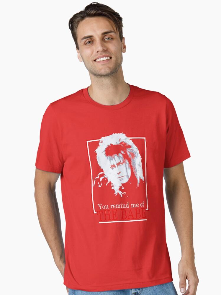David Bowie Womens Labyrinth Retro You Remind Me of The Babe Essential T-Shirt